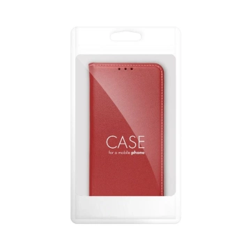 Smart Pro Book Case für Samsung S25 Edge Leder Burgund