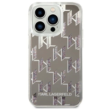 Etui Karl Lagerfeld KLHCP14LLMNMS für iPhone 14 Pro 6,1" Hardcase Liquid Glitter Monogram