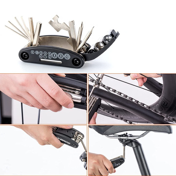 Uniwersalny zestaw narzędzi wielofunkcyjnych rowerowych RockBros GJ1601 klucze do roweru Multitool