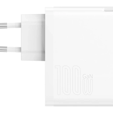 Baseus GaN5 Pro szybka uniwersalna ładowarka sieciowa GaN USB Typ C / USB 100W PD3.0, QC4.0+, AFC biały (CCGP090202)