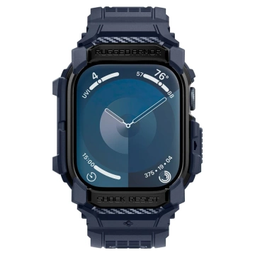 Hülle mit Armband für Apple Watch 10 (46 mm) Marineblau Spigen Rugged Armor Pro