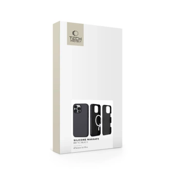 Etui do iPhone 16 Pro Tech-Protect Silicone MagSafe Matte Black