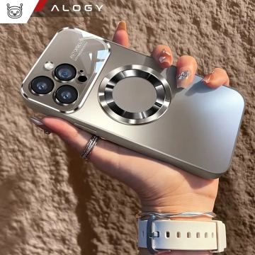 Etui do Apple iPhone 16 Pro Max obudowa Alogy MagSafe LuxeShield™ Case z ochroną obiektywów do MagSafe Titanium