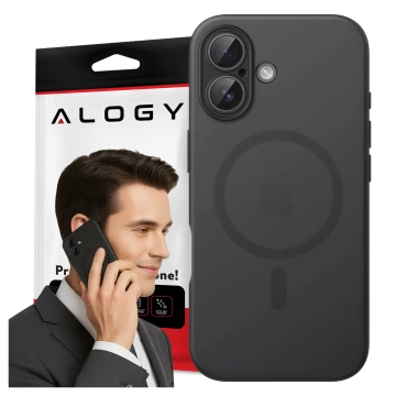 Etui do Apple iPhone 17 – matowa obudowa do MagSafe z ochroną obiektywu, smukłe i odporne na zarysowania, idealne dopasowanie – Alogy Skinny MatteCase™ Czarne