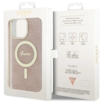 Etui na telefon Guess GUHMP14XH4STP do Apple iPhone 14 Pro Max 6,7" różowy/pink hardcase 4G MagSafe