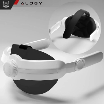 Regulowana Opaska Pasek wymienny do Meta Quest 3 Alogy Elite Strap Biały