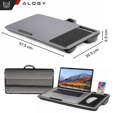 Laptop-Tischständer, Telefonhalter, Mauspad für Bett, tragbarer Alogy-Schreibtisch mit Kissen