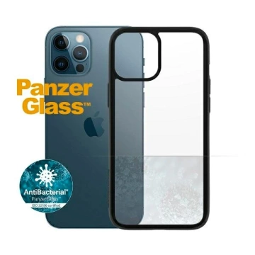 Etui PanzerGlass ClearCase do iPhone 12 Pro Max 6,7" Antibacterial czarny/black