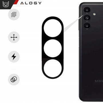 Metalowa osłonka do Samsung Galaxy S24 ochronna na wyspe aparat obiektyw Alogy Metal Lens Czarna