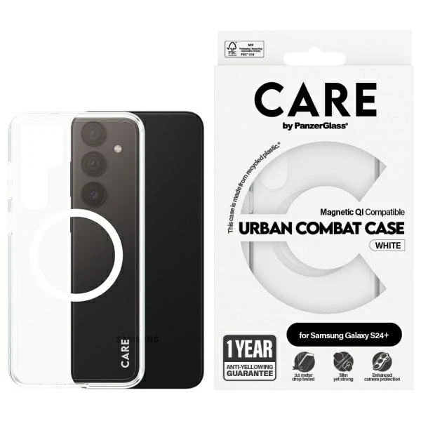 Etui do Samsung Galaxy S24+ CARE by PanzerGlass Flagship QI Case Przezroczysty