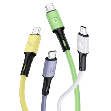 USAMS Kabel U52 microUSB 2A Schnellladung 1m gelb