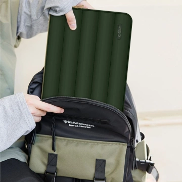 Etui Tech-Protect Puffy 13-14" Army Green + Mini Pokrowiec
