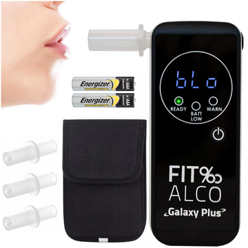 FITalco Galaxy Plus Alkoholtester mit elektrochemischem Platinsensor, elektrochemisch schwarz