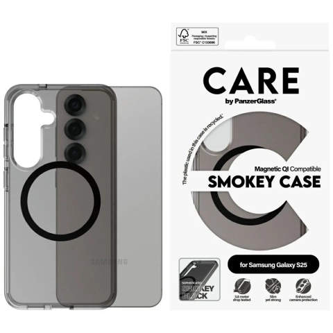 Etui do Samsung Galaxy S25 CARE by PanzerGlass Flagship Urban Combat QI Dymny