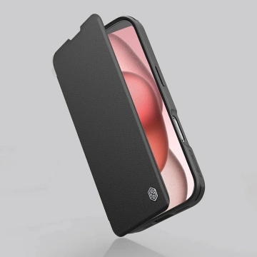 Etui do iPhone 16 Pro Max Nillkin Qin Prop Leather Czarny