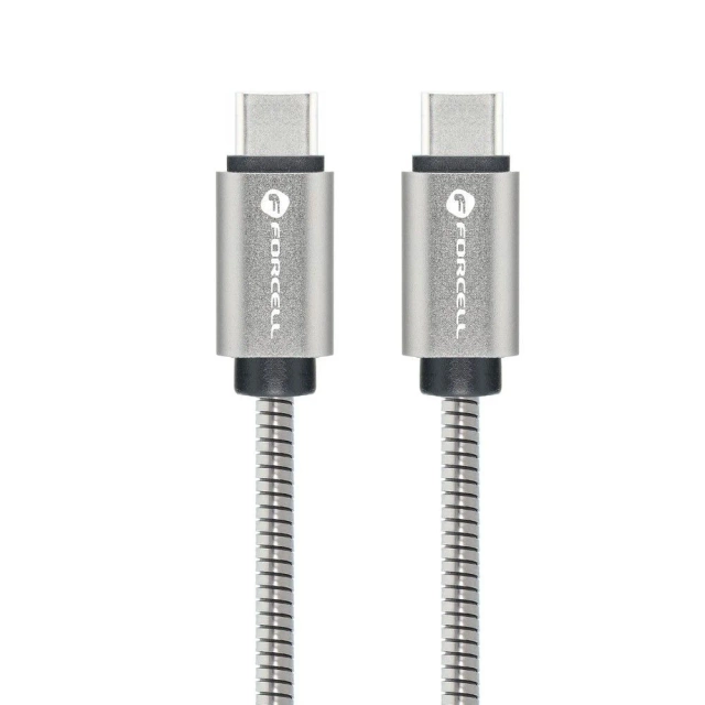 USB-C-auf-USB-C-Kabel 60 W 1 m Forcell Steel QC 4.0 PD CarPlay