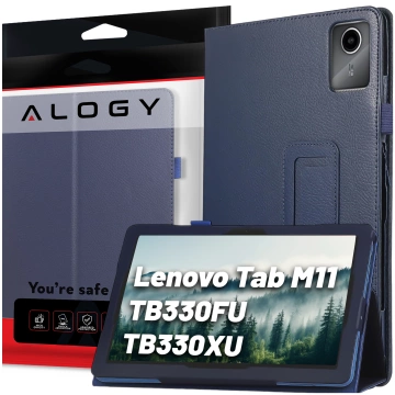 Hülle für Lenovo Tab M11 10,95" TB330FU/TB330XU/TB331FC Stand Cover Tablet Flip Cover Case Alogy Marineblau