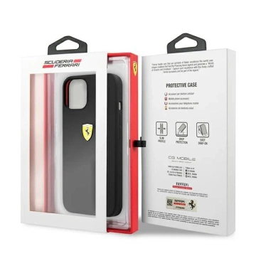 Ferrari iPhone 13 6.1" Hülle schwarz/schwarz Hardcase Silikon