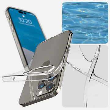 Etui obudowa case Spigen Liquid Crystal do Apple iPhone 14 Pro Crystal Clear + Szkło