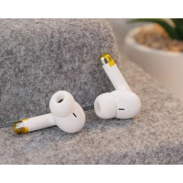 Hoco EQ2 TWS Kopfhörer Weiß Bluetooth 5.3 Hülle 7h Arbeitszeit