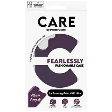 Etui CARE do Samsung Galaxy S25 Ultra by PanzerGlass Fashion Fioletowy