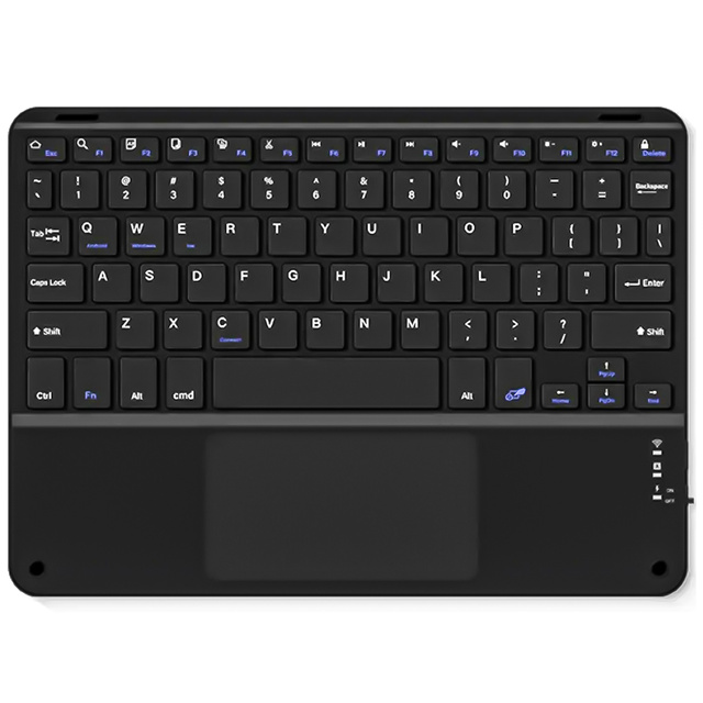 Klawiatura Bezprzewodowa z touchpadem Bluetooth touchpad do PC TV tabletu USB-C Alogy Wireless Czarna