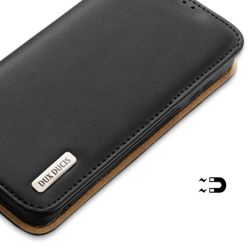 Etui ochronne Dux Ducis Hivo do Samsung Galaxy S23+ pokrowiec z klapką portfel podstawka blokada RFID Czarne