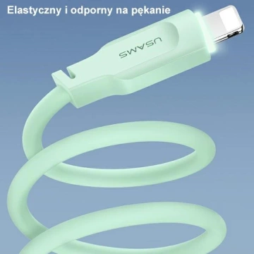 USMAS USB-C auf Lightning PD Schnellladekabel 1,2 m lila