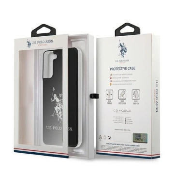 Etui na telefon US Polo Shiny Big Logo do Samsung Galaxy S21 Plus czarny/black 