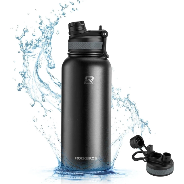 Rockbros 35210029001 Fahrrad-Thermoflasche für Getränke 530 ml – Schwarz