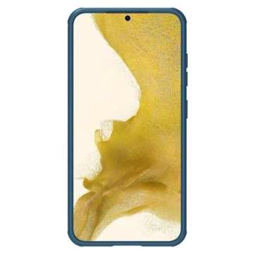 Nillkin Super Frosted Shield Pro Hülle für Samsung Galaxy S23 Armored Cover Phone Stand Blau