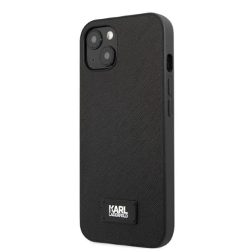 Etui ochronne na telefon Karl Lagerfeld KLHCP13SSFMP2K do Apple iPhone 13 Mini 5,4" hardcase czarny/black Saffiano Plaque