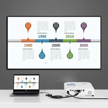 Adapter Ugreen CM162 USB-C HDMI VGA USB-A 3.0 PD 100W 4K Szary
