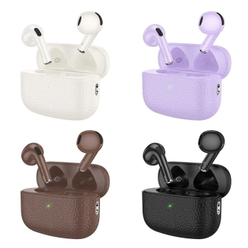 HOCO Słuchawki Bezprzewodowe Bluetooth TWS EQ15 Fioletowe