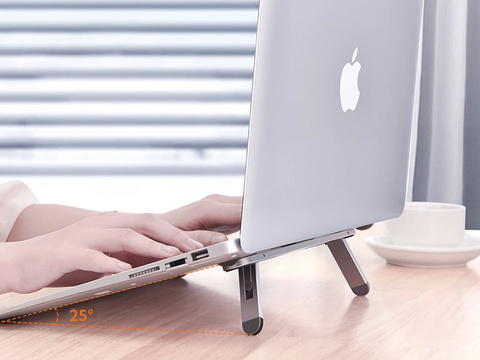 Ständerhalter Oatsbasf Mini-Laptopständer für Notebooks Silber
