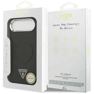 Etui Guess Triangle Logo MagSafe na iPhone 17 Air - Czarne