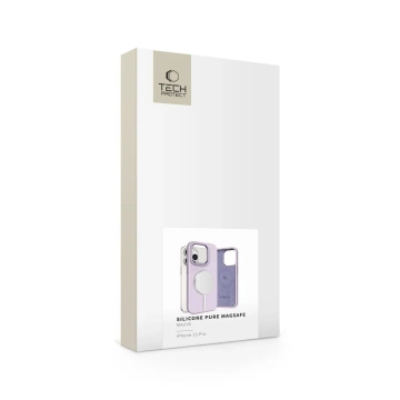 Etui do iPhone 15 Pro Tech-Protect Silicone Pure MagSafe Mauve