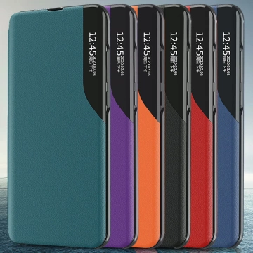 Etui Eco Leather View Case do Samsung Galaxy S23+ Plus z klapką podstawka czarne