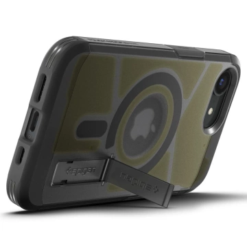 Etui do iPhone 16e Spigen Tough Armor Mag MagSafe Frost Black