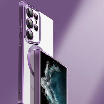 Etui Wozinsky Electroplated MagSafe do Samsung Galaxy S24 FE Srebrne