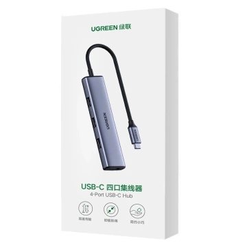 UGREEN HUB USB Typ C - 4x USB 3.2 Gen 1 silber (CM473 20841)