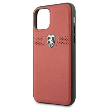 Ferrari iPhone 11 Pro 5.8" Handyhülle rot/rot Hardcase Off Track Leather
