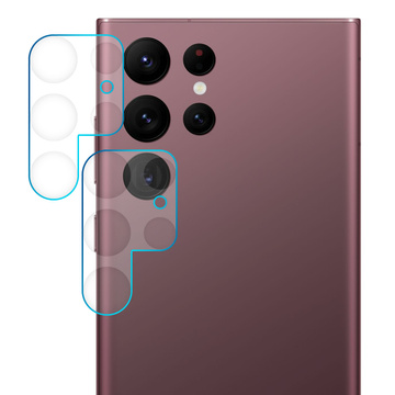 2x Szkło ochronne Alogy osłonka aparatu na obiektyw do Samsung Galaxy S22 Ultra