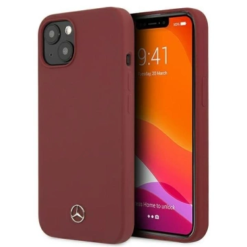 Etui ochronne Mercedes MEHCP13MSILRE do Apple iPhone 13 6,1" czerwony/red hardcase Silicone Line