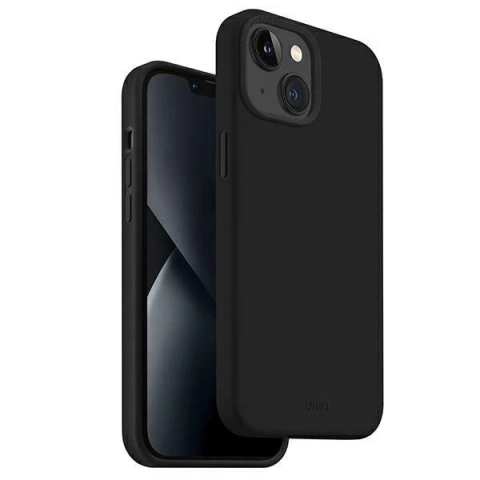 Etui UNIQ Lino do iPhone 14 Plus 6,7" czarny/midnight black