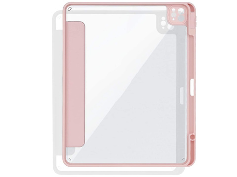 Etui magnetyczne 2w1 Alogy Magnetic Pencil Case do Apple iPad Air 6 11" 2024 / 4 2020 / 5 2022 Różowe