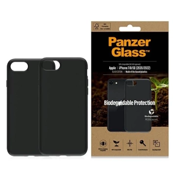 Etui PanzerGlass Biodegradable Case do iPhone SE 2022 / SE 2020 / 7 / 8  czarny/black 0346