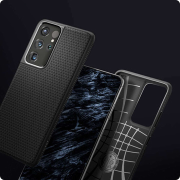 Etui Spigen Liquid Air do Samsung Galaxy S21 Ultra Matte Black