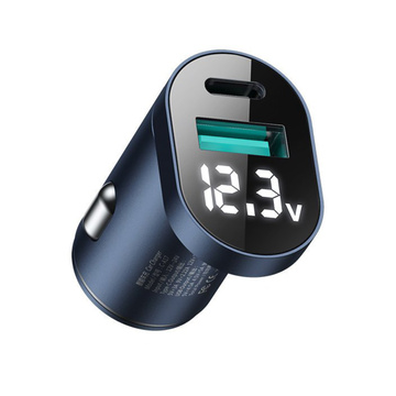 Kfz-Ladegerät Joyroom C-A17 USB USB-C 42,5 W QC PD AFC SCP Dunkelblau