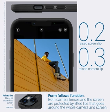 Etui Caseology Parallax Mag MagSafe für Apple iPhone 14 Plus Mattschwarz